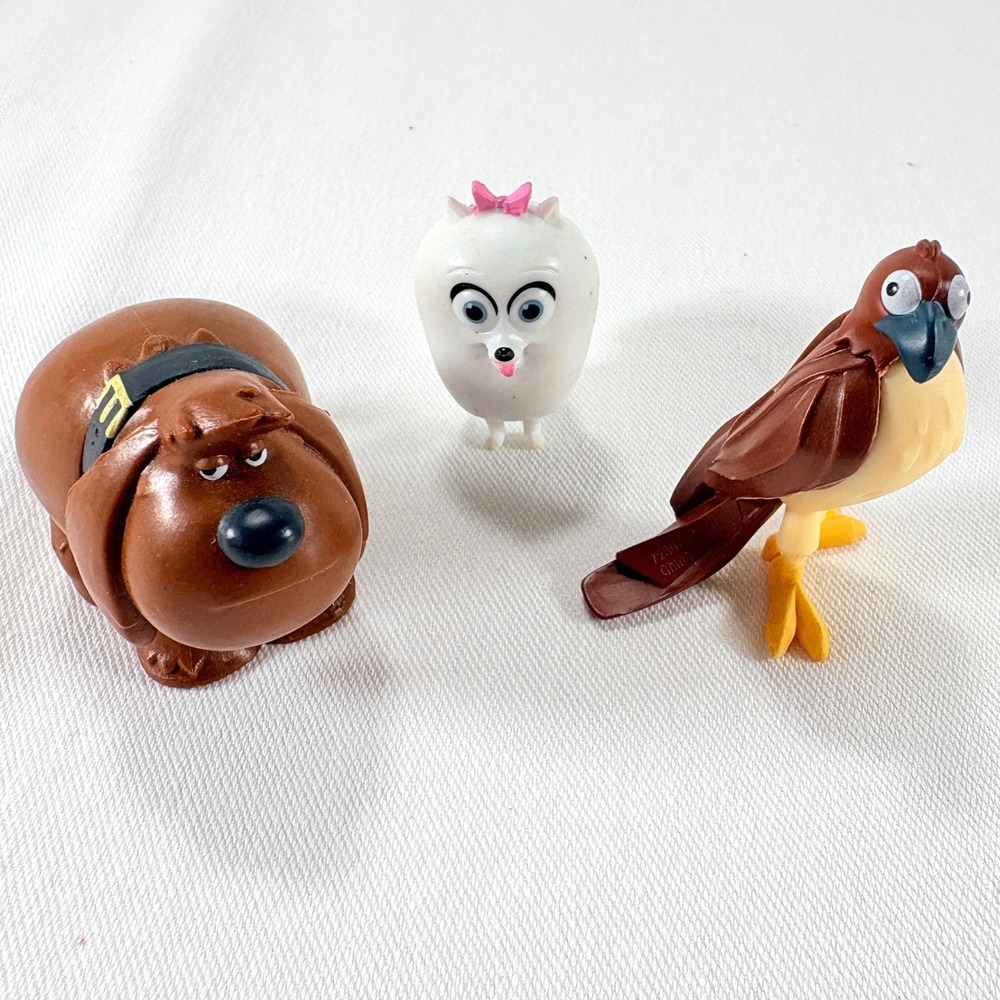 Secret Life of Pets Lot of 3 Mini Figures Duke Gidget Tiberius Replacement Parts